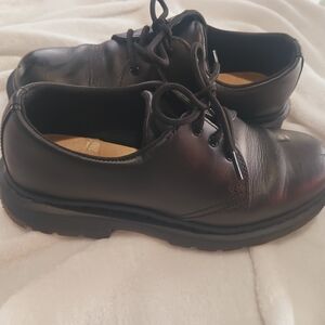 Dr. Martens Men's Black Leather Oxfords